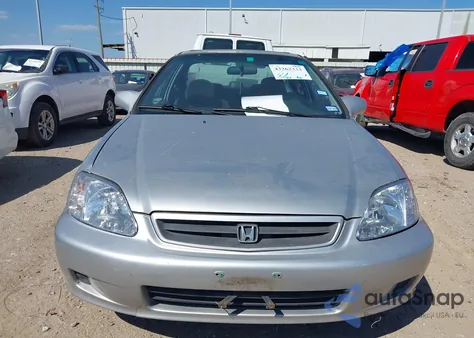 2000 Honda Civic Ex z USA, uszkodzony, nr VIN 1HGEJ824XYL049459